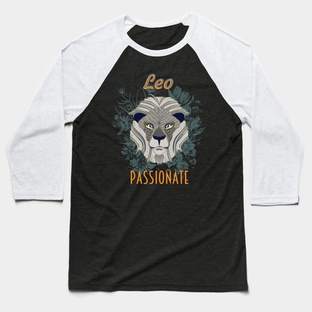 Leo sign of the zodiac Leo Baseball T-Shirt by Foxxy Merch